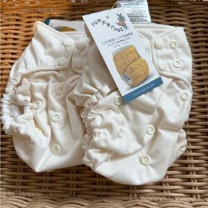 Rumparooz Cream Pocket Cloth Diaper One Size x 1 diaper